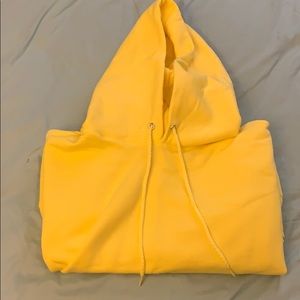 plain yellow hoodie